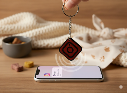 The NFC Instagram Keychain