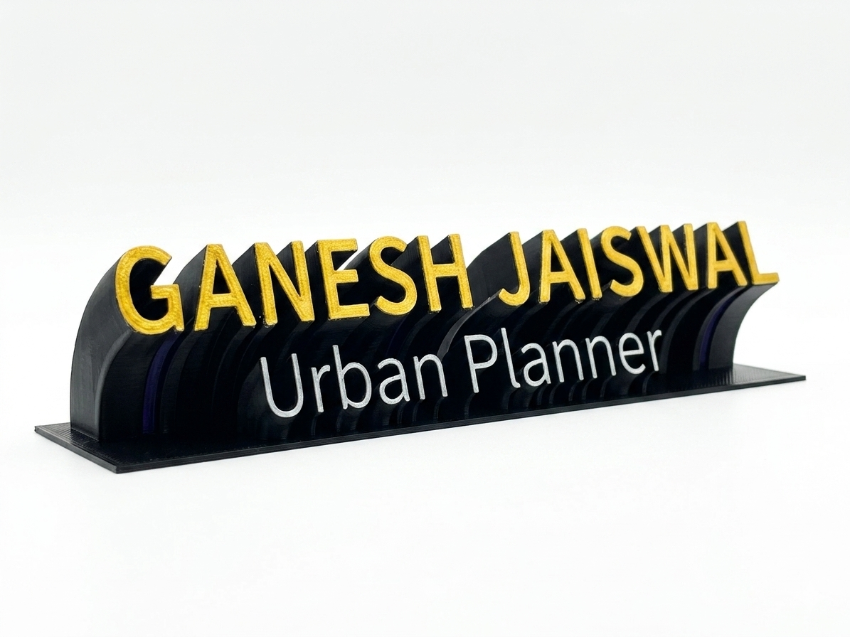 3D Customizable Name Plate