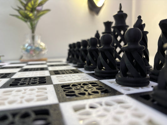 Modern 3D-Printed Chess Set