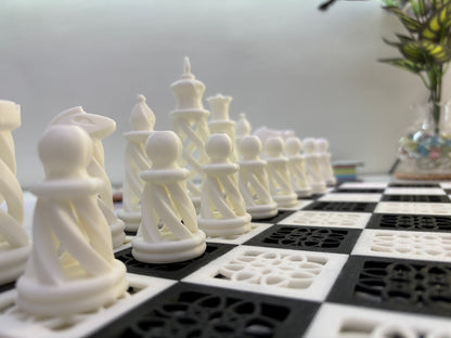 Modern 3D-Printed Chess Set