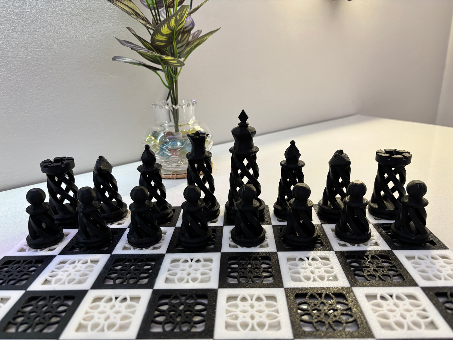 Modern 3D-Printed Chess Set