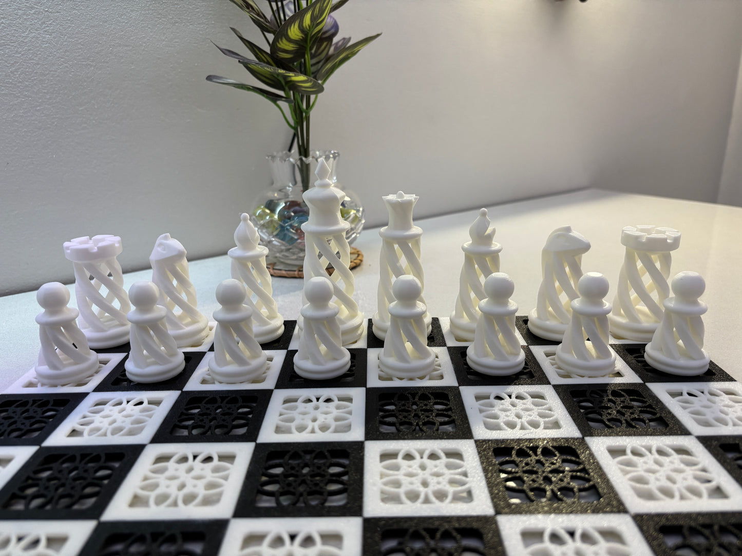Modern 3D-Printed Chess Set