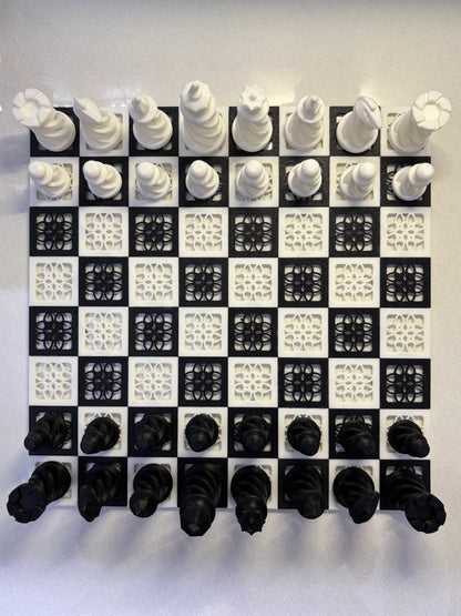 Modern 3D-Printed Chess Set