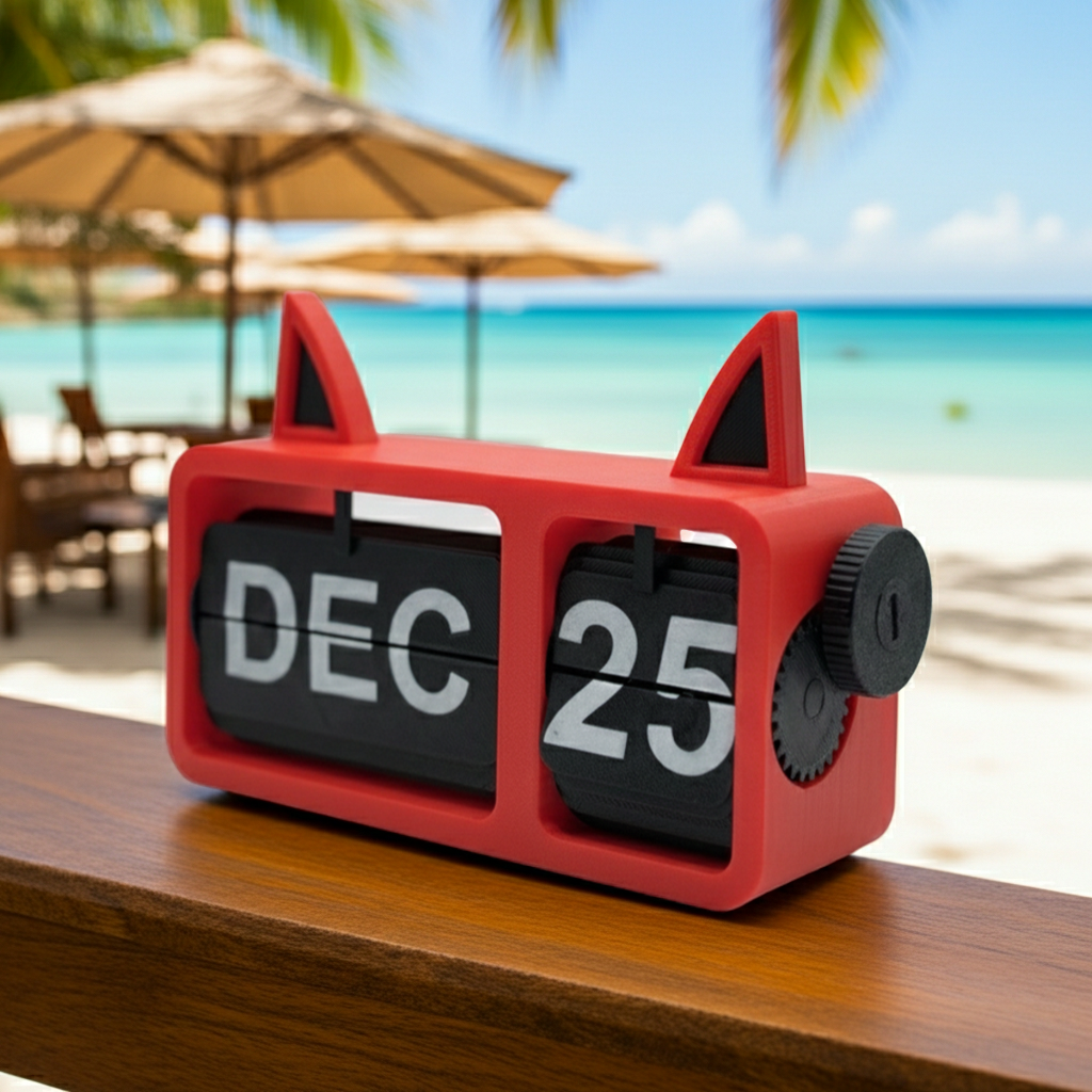 MeowDay™ Desk Calendar with Magnetic Cat-Ears