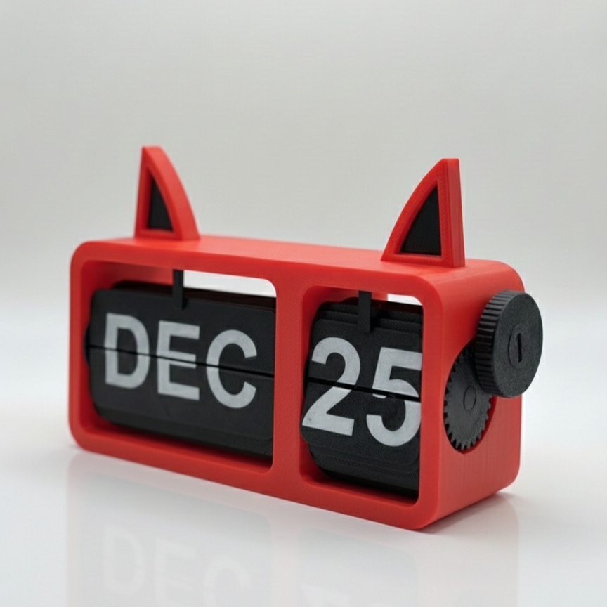MeowDay™ Desk Calendar with Magnetic Cat-Ears